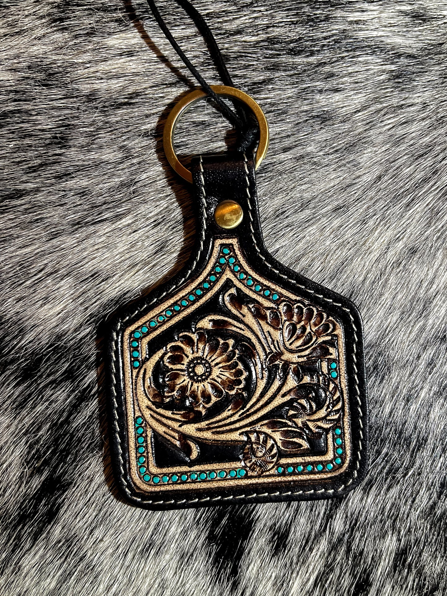 The Tooled Leather Keychains