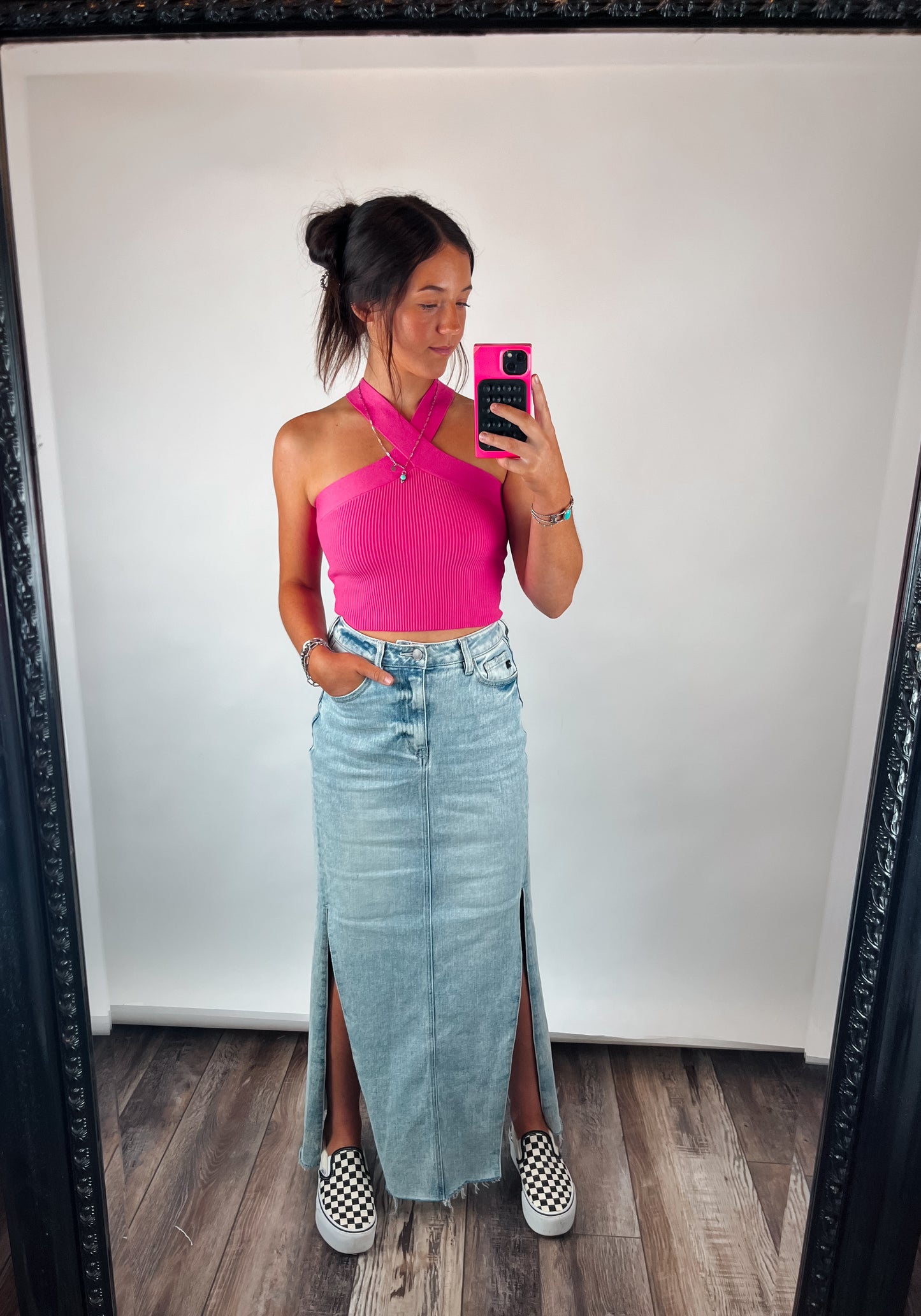 The Callie Cross Neck Tank (2 colors)