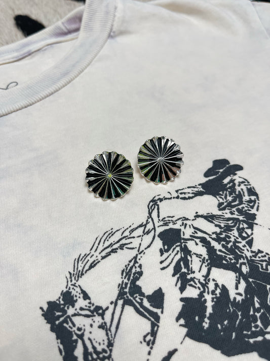 Concho Stud Earrings