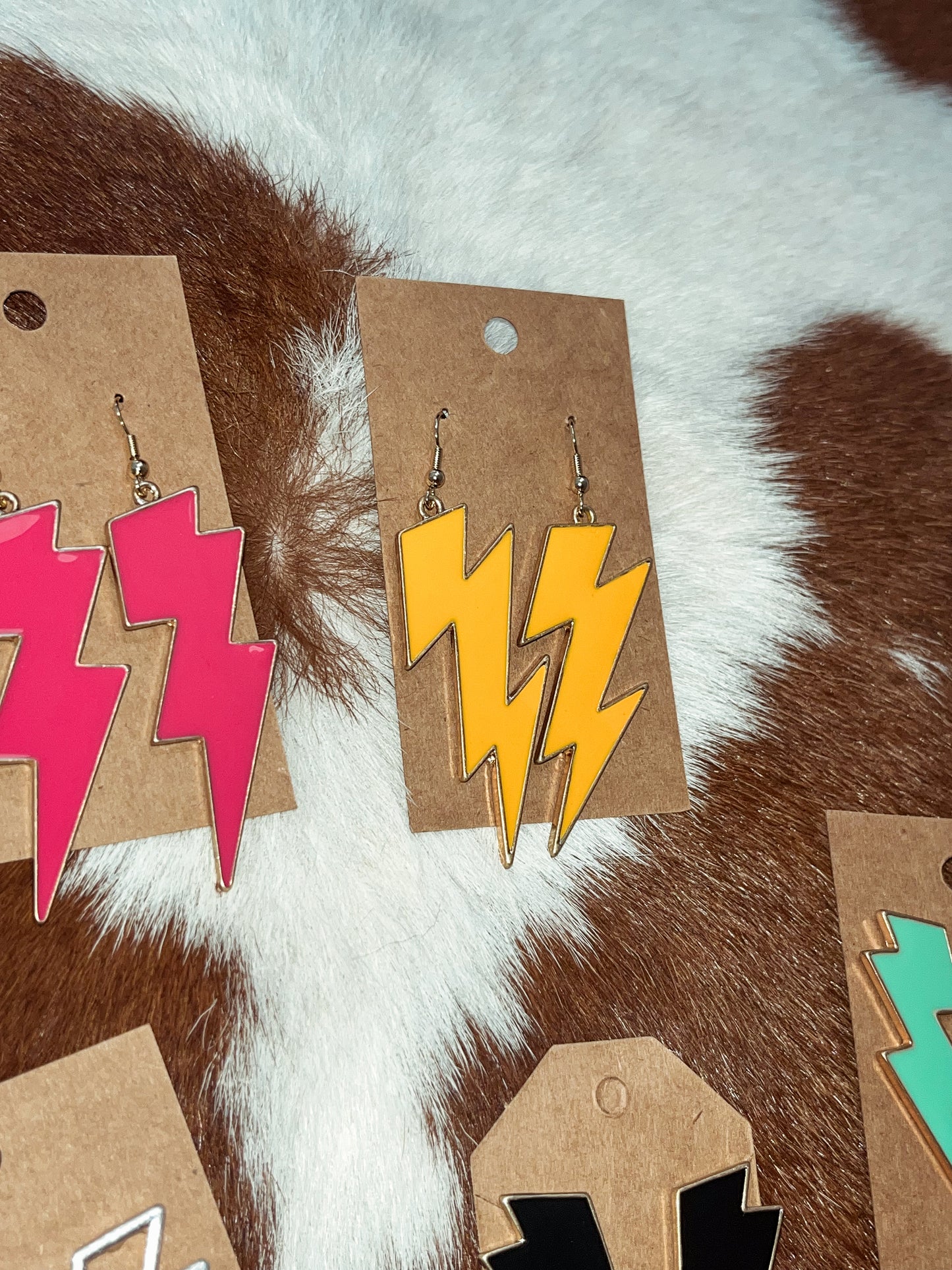 The Bolt Earrings (colored)