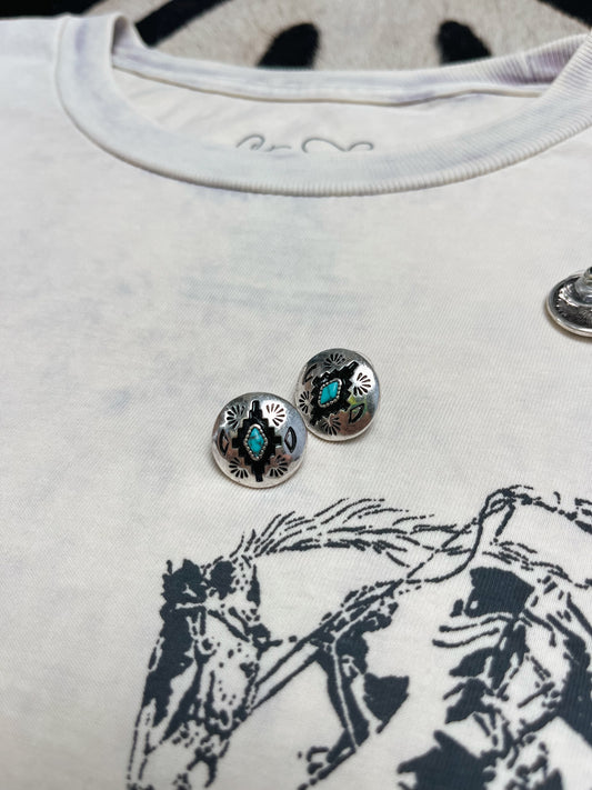 Aztec Post Earrings