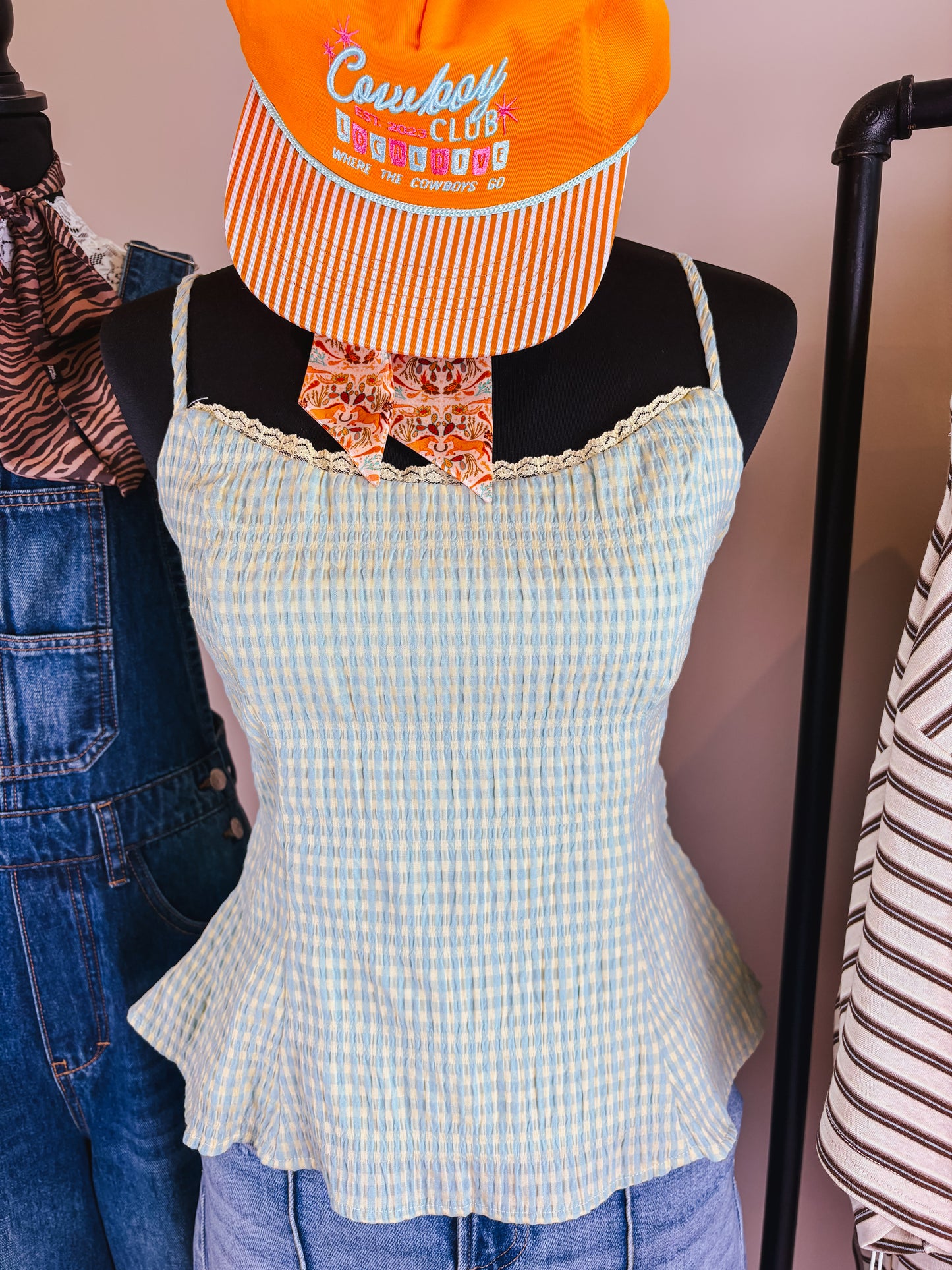 The Gingham Peplum Top