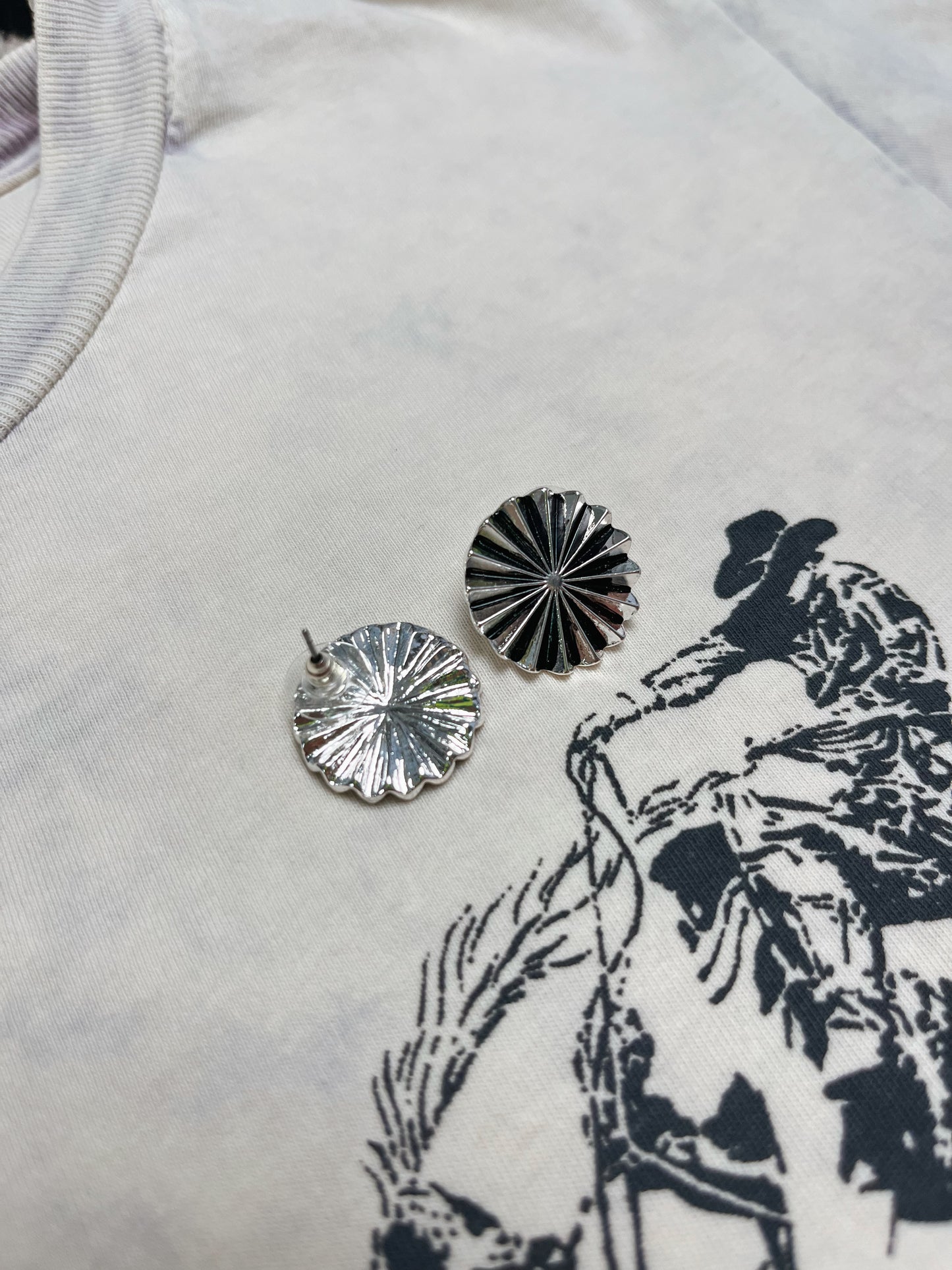Concho Stud Earrings