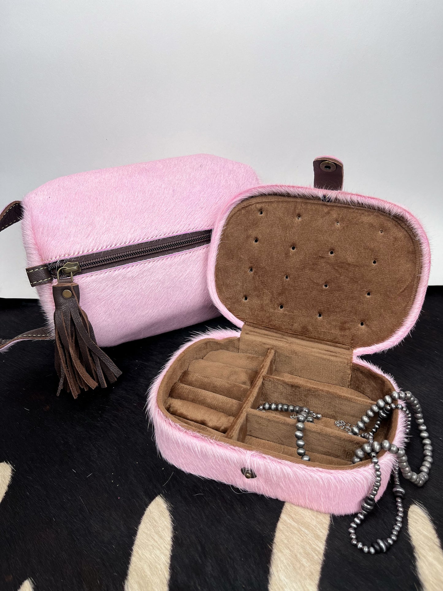 The Pink Hide Jewelry Case