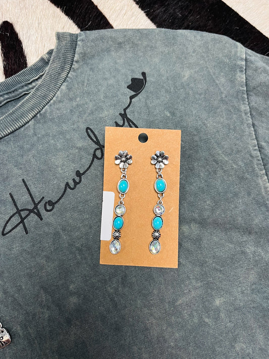 Flower Drop Earrings