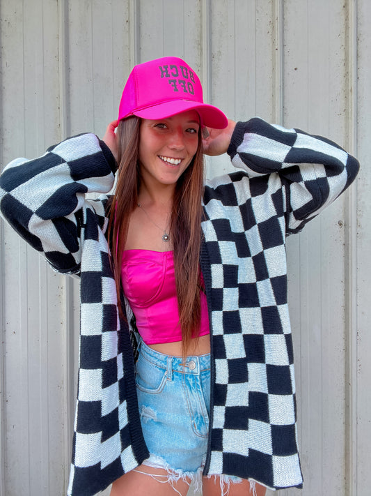 The Checkmate Cardigan