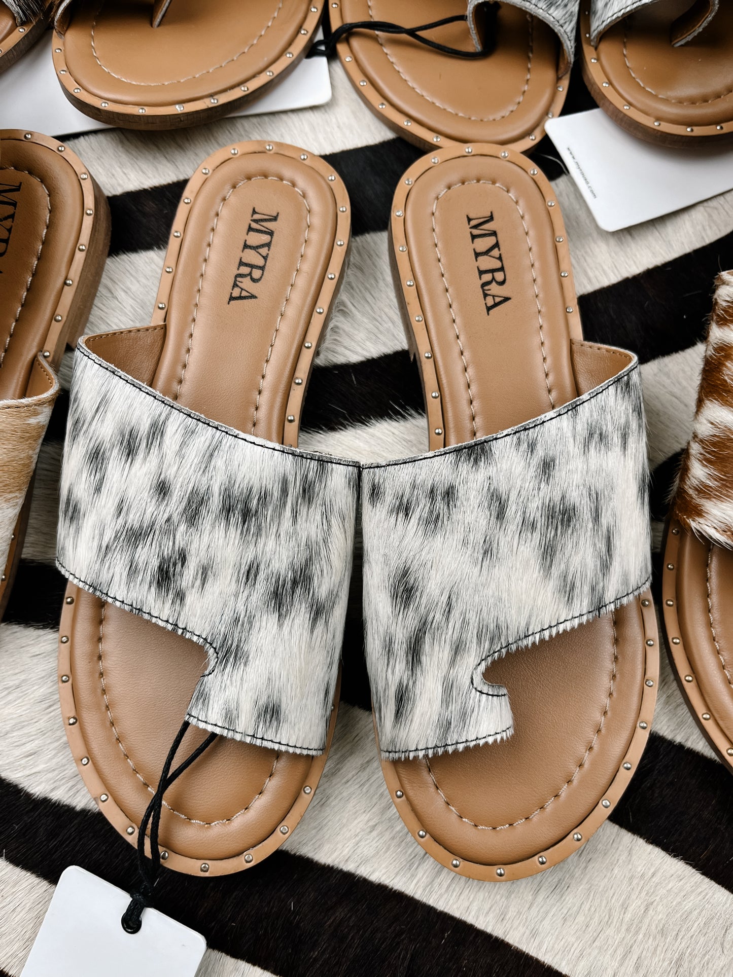 The Blaze Sandals- Black Hide