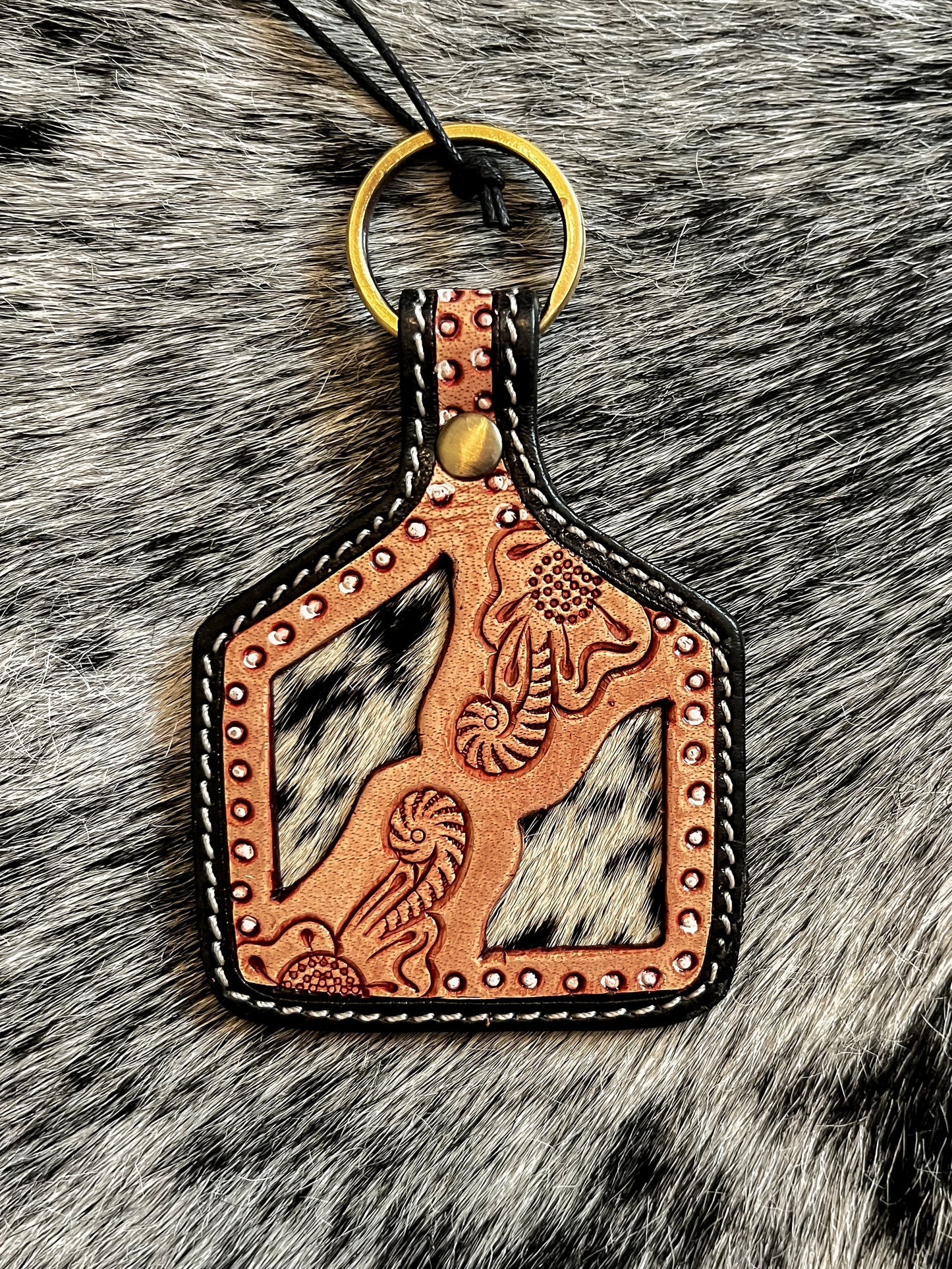 The Tooled Leather Keychains