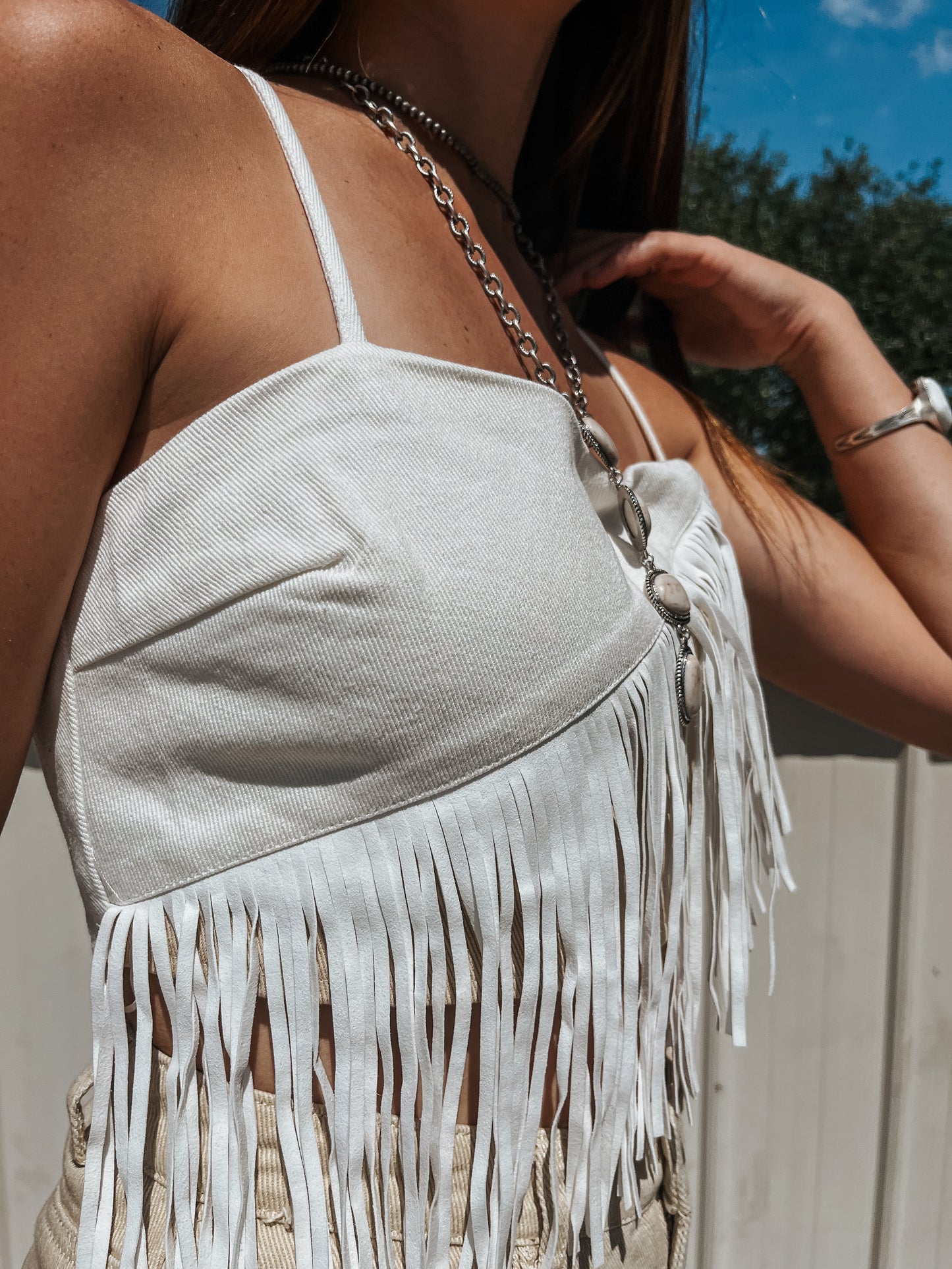 The Blaze Fringe Top
