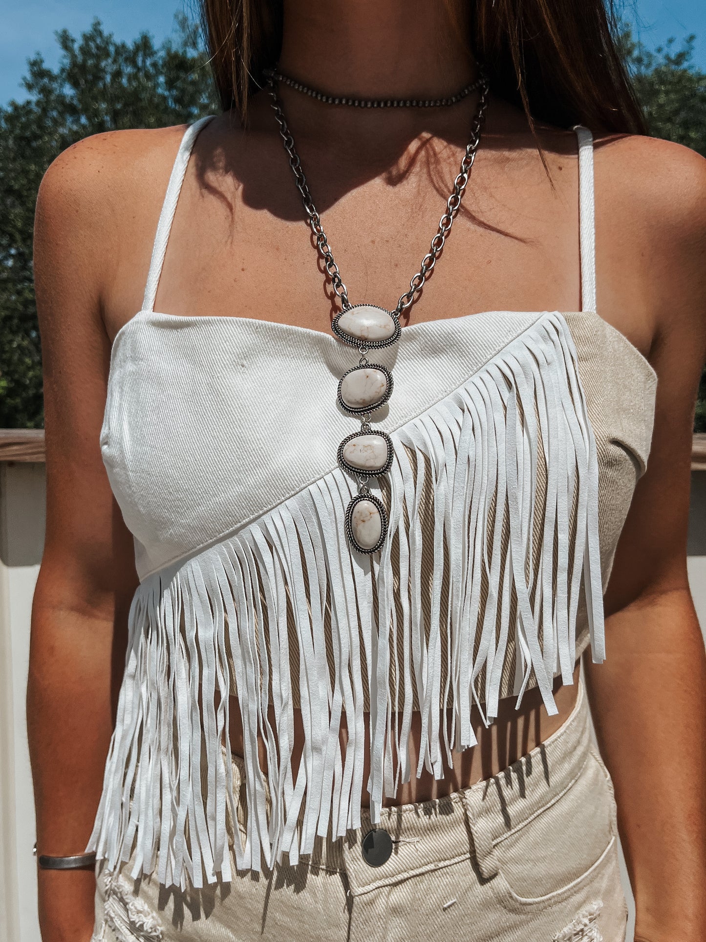 The Blaze Fringe Top