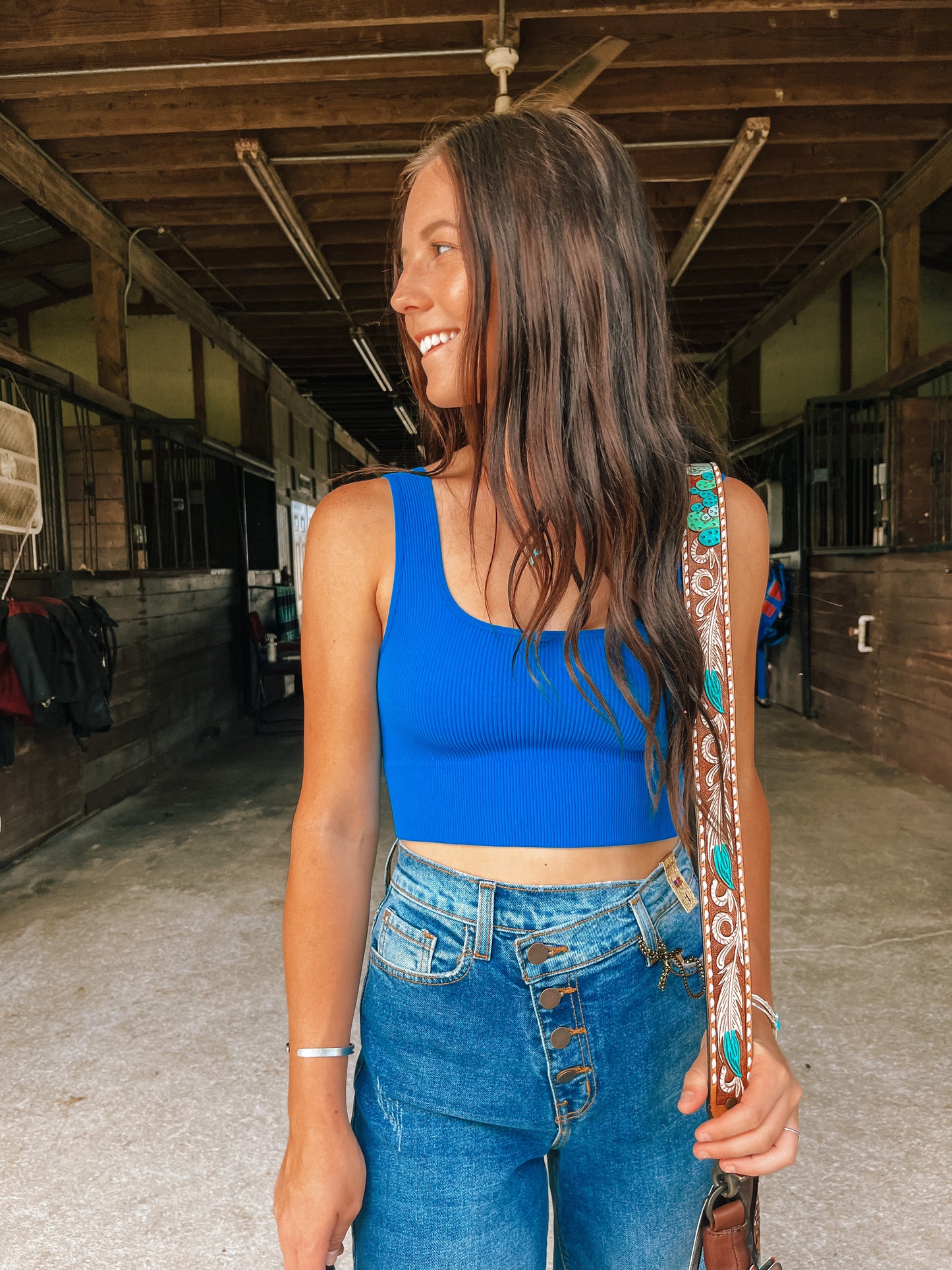 The Cactus Feather Purse Strap