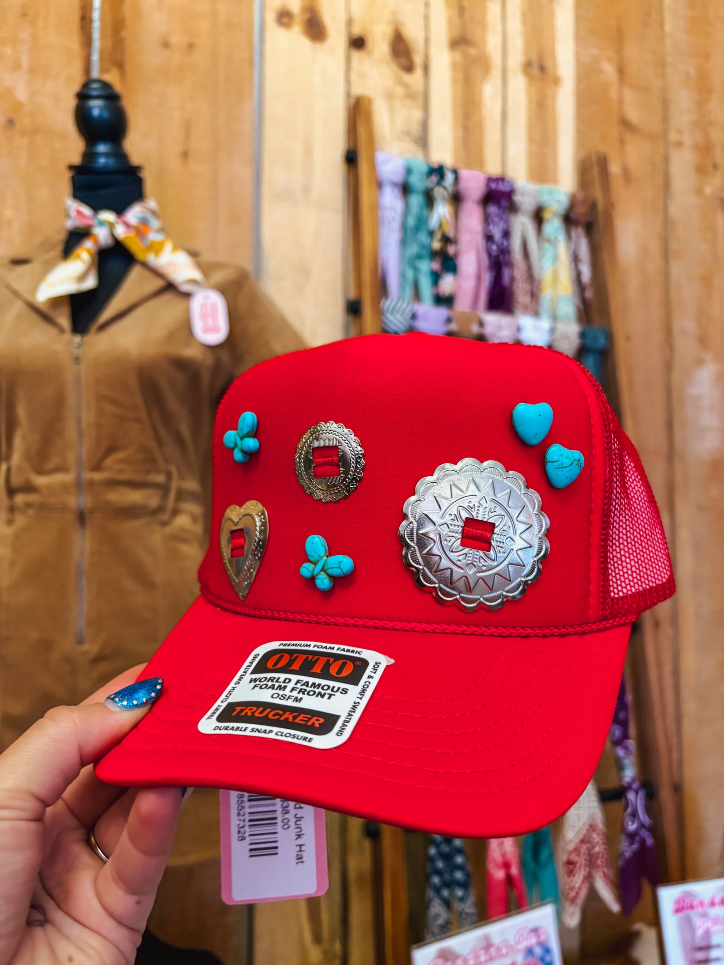 #22 Red Junk Hat