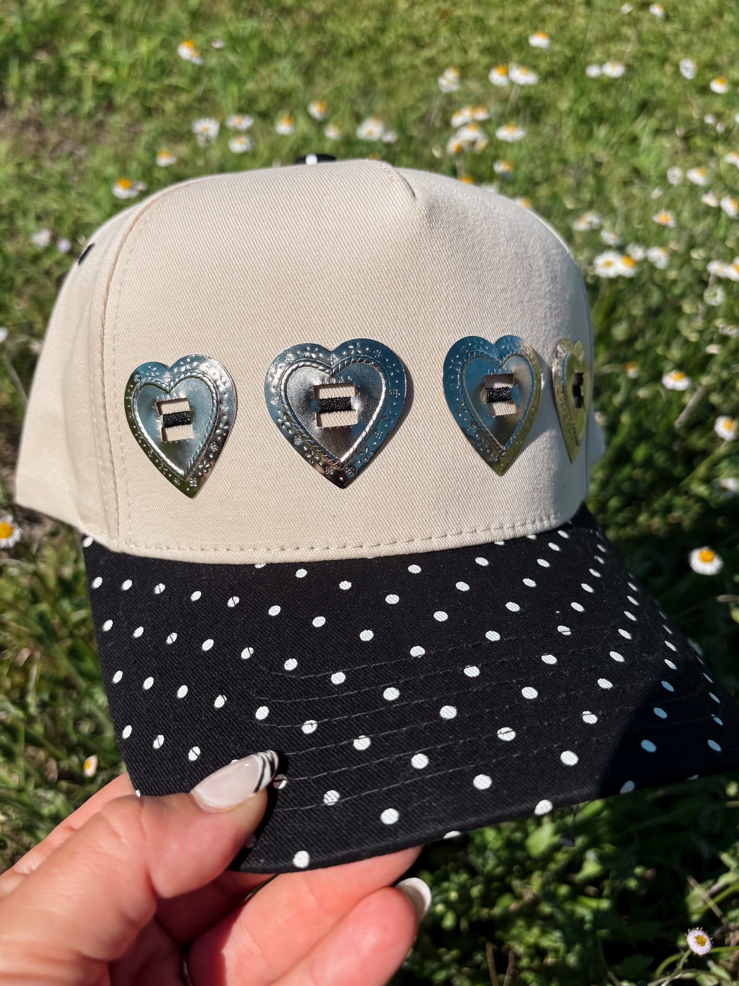 #33 Polka Dot & Hearts Hat