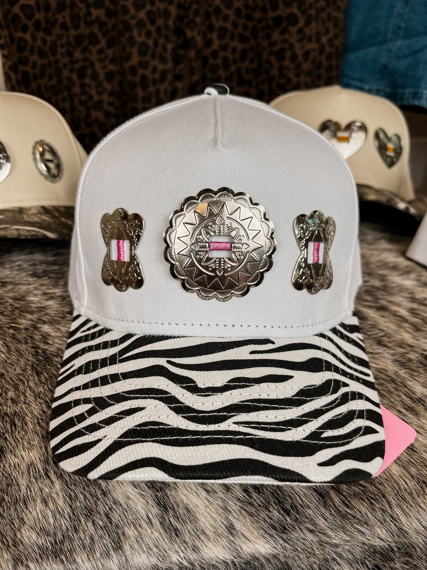 #4 Zebra Concho Hat