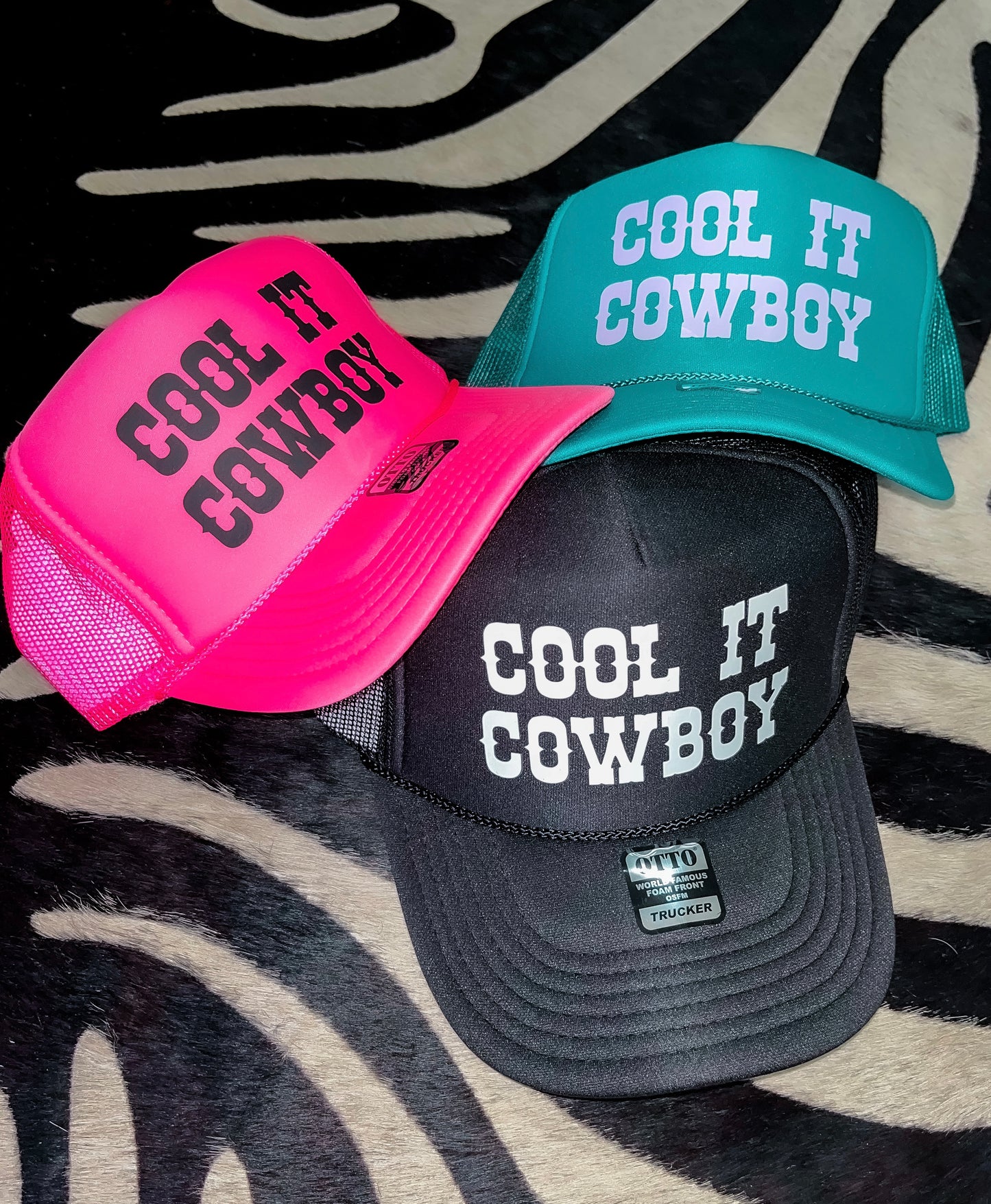 The Cool It Cowboy Trucker Hat (3 colors)