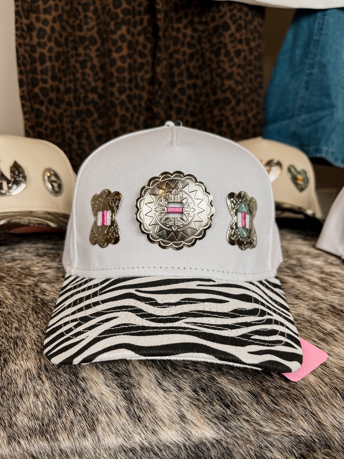 #4 Zebra Concho Hat