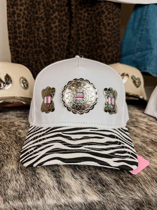 #4 Zebra Concho Hat