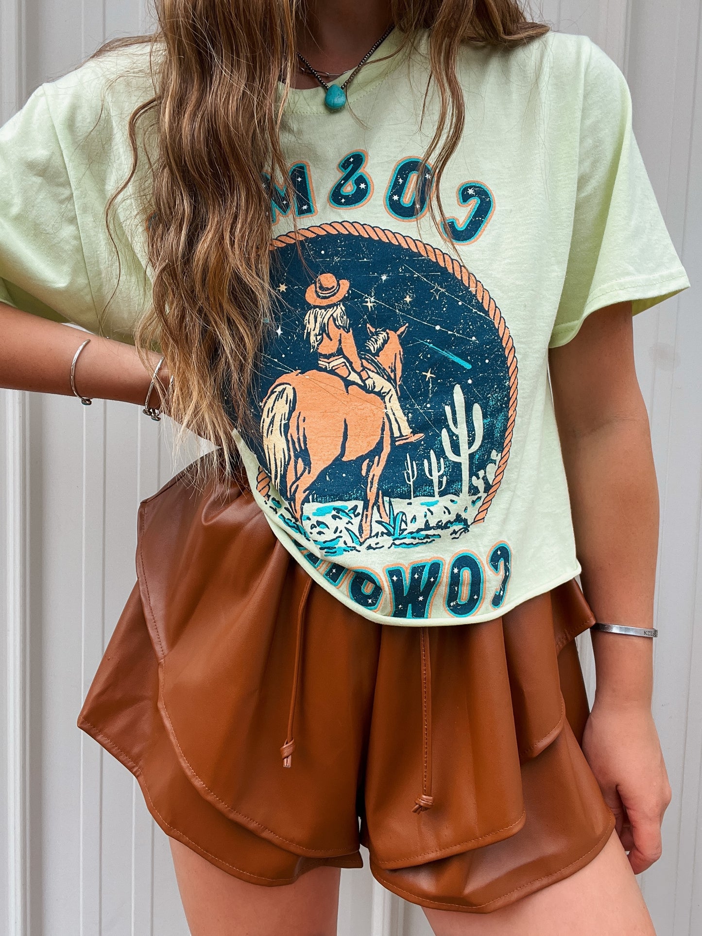 The Cosmic Cowgirl Cropped Tee