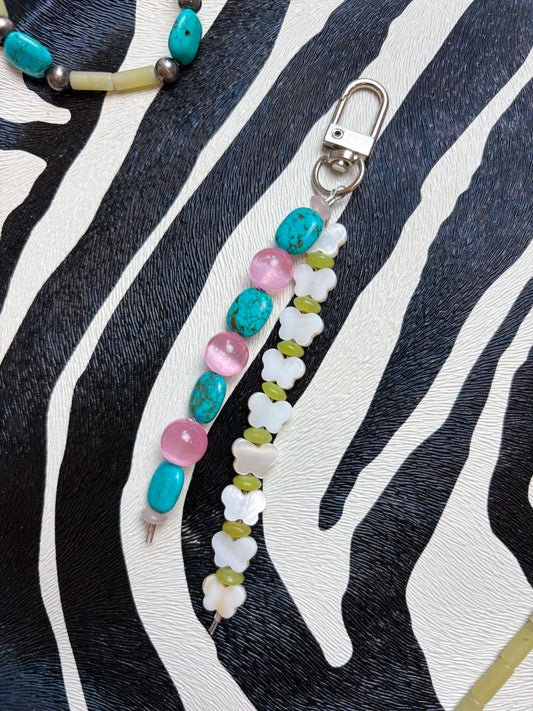 Butterfly Bead Keychain