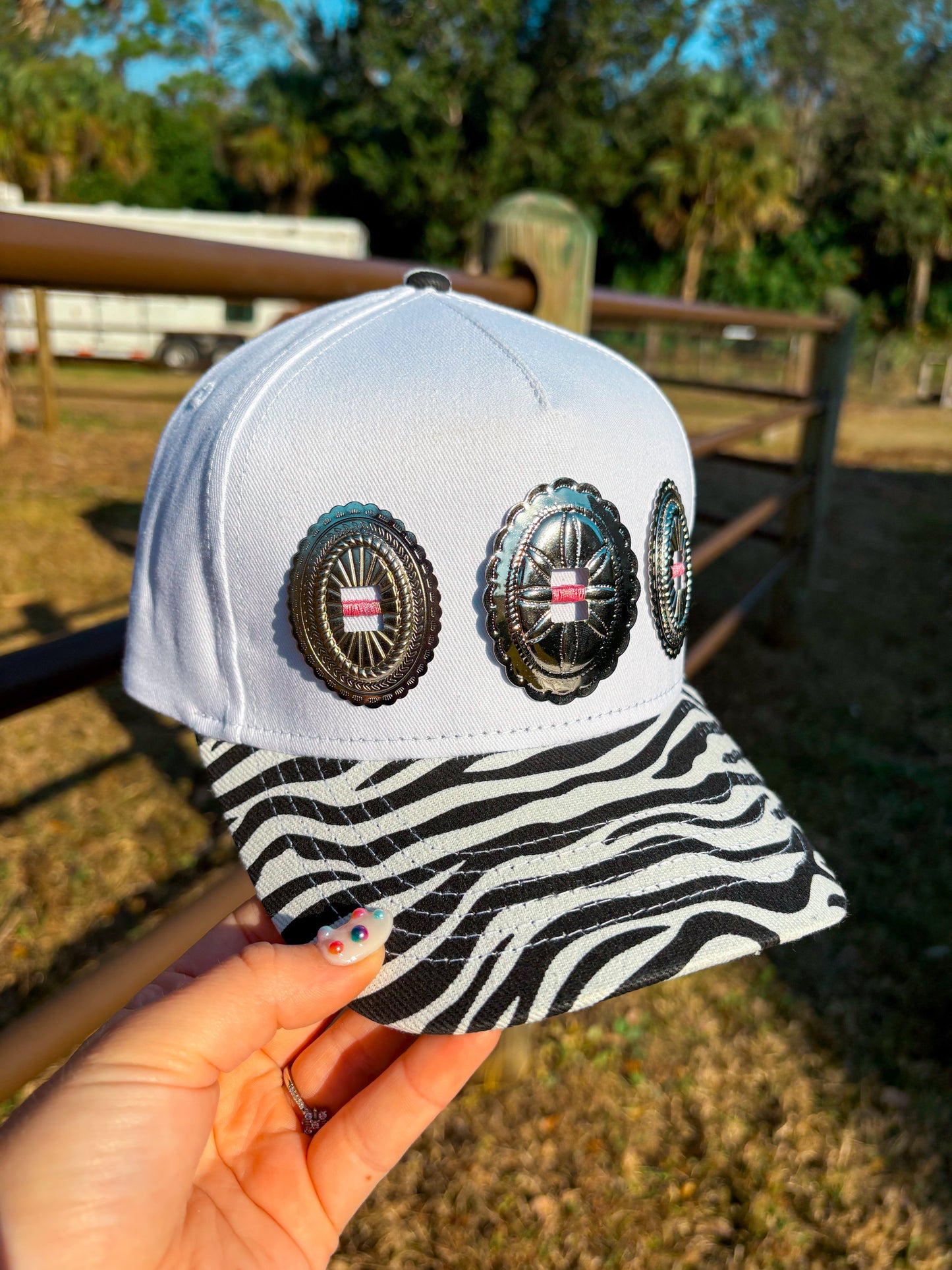 #9 Zebra Concho Hat
