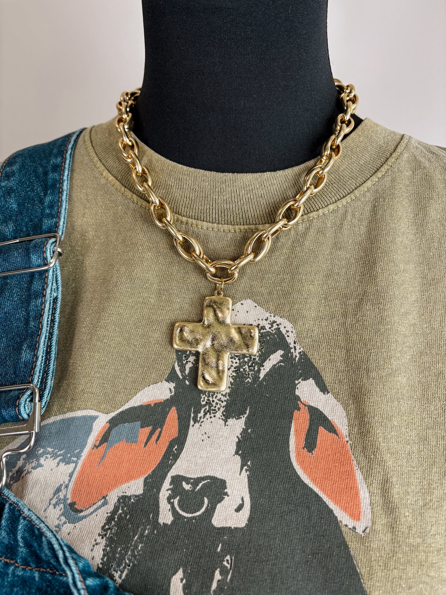 Chunky Cross Necklace