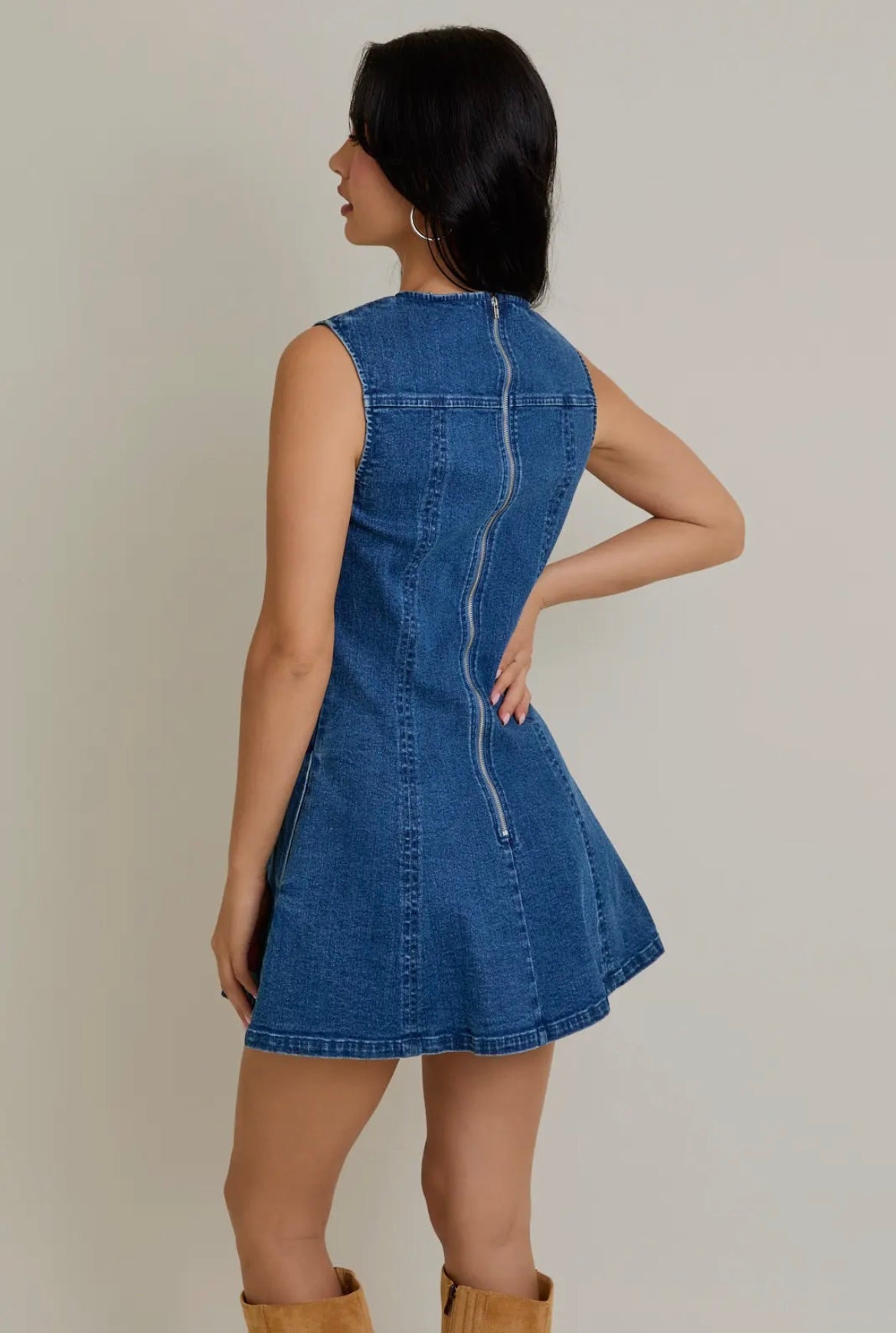 The Billie Denim Dress The Catty Cowgirl The Billie Denim Dress The Catty Cowgirl