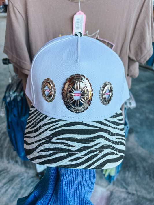 #14 Zebra Concho Hat