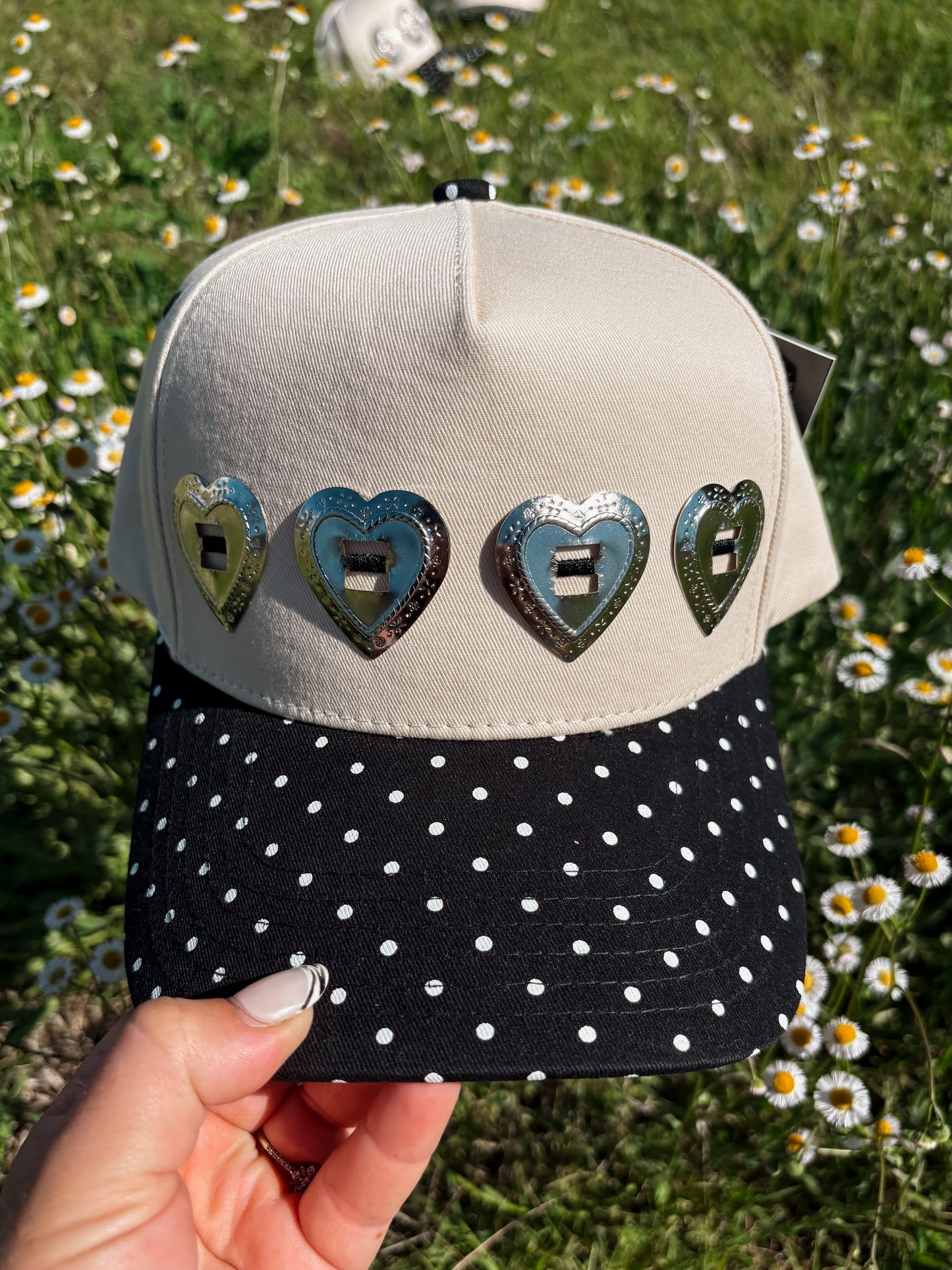 #33 Polka Dot & Hearts Hat