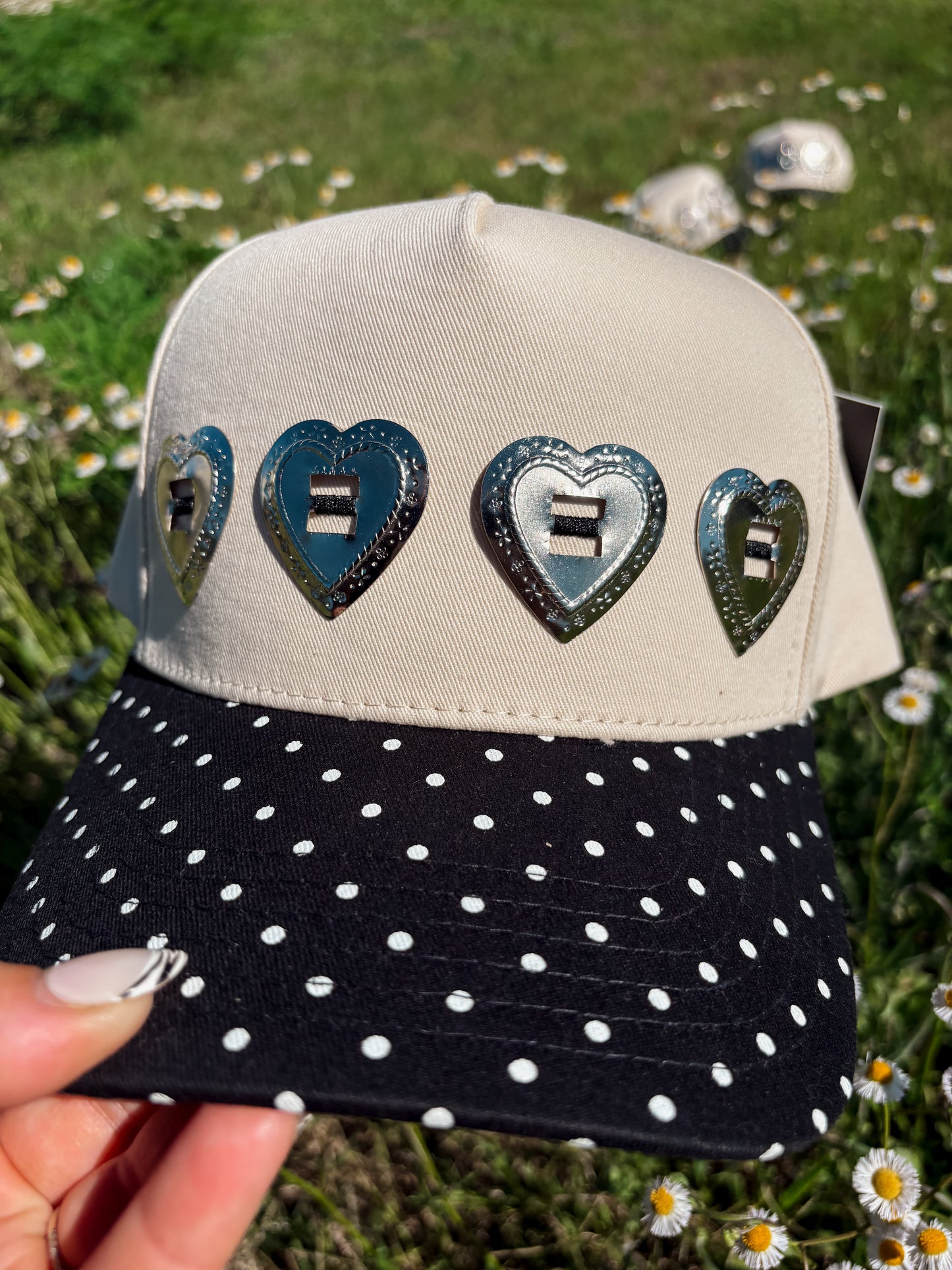 #33 Polka Dot & Hearts Hat