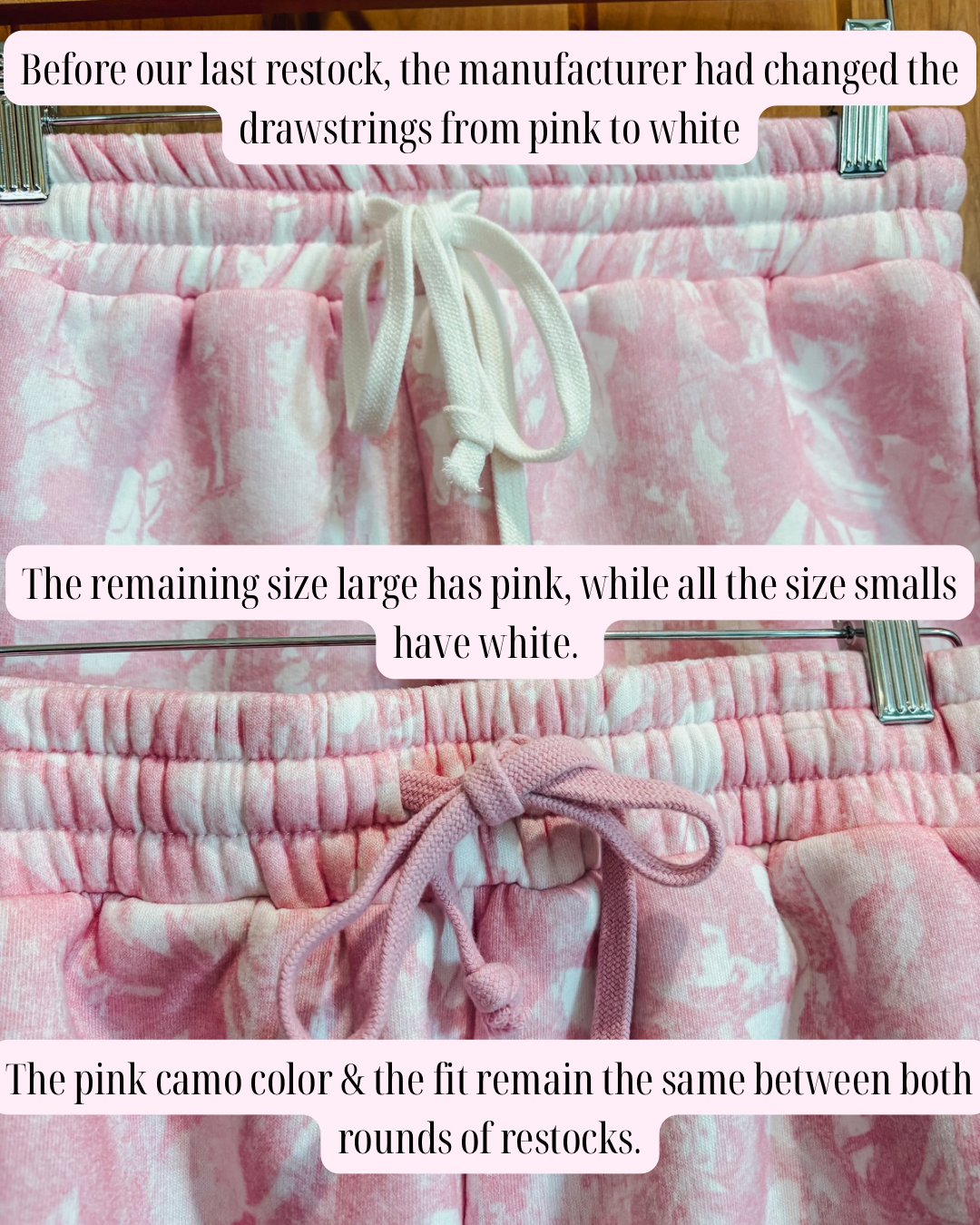 The Pink Camo Set - Bottoms