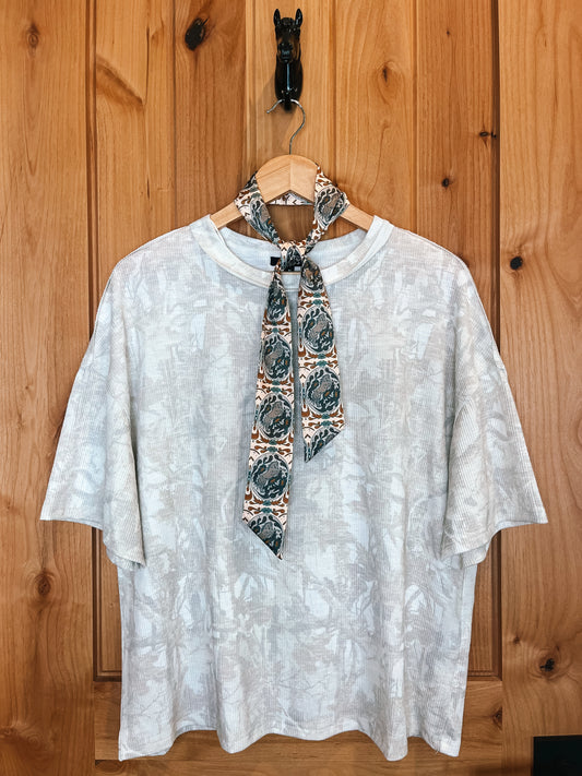 The White Camo Boxy Tee