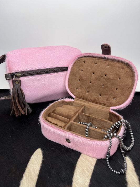 The Pink Hide Jewelry Case