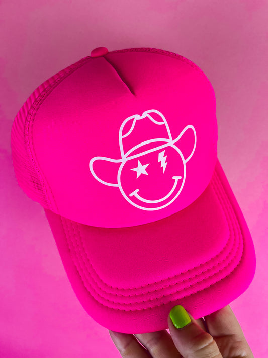 The Smiley Cowboy Trucker Hat