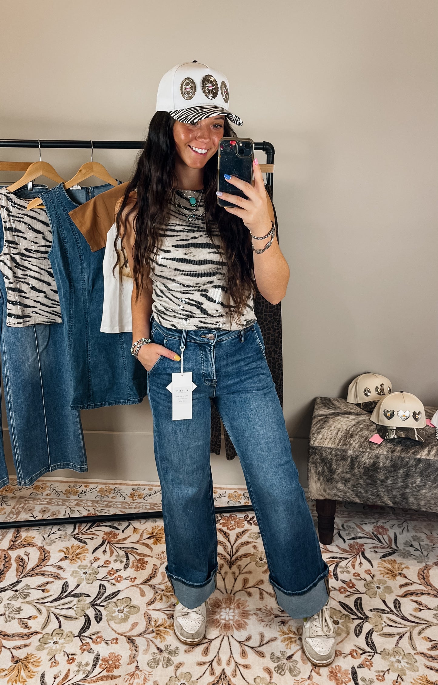The Zebra Sequin Tank