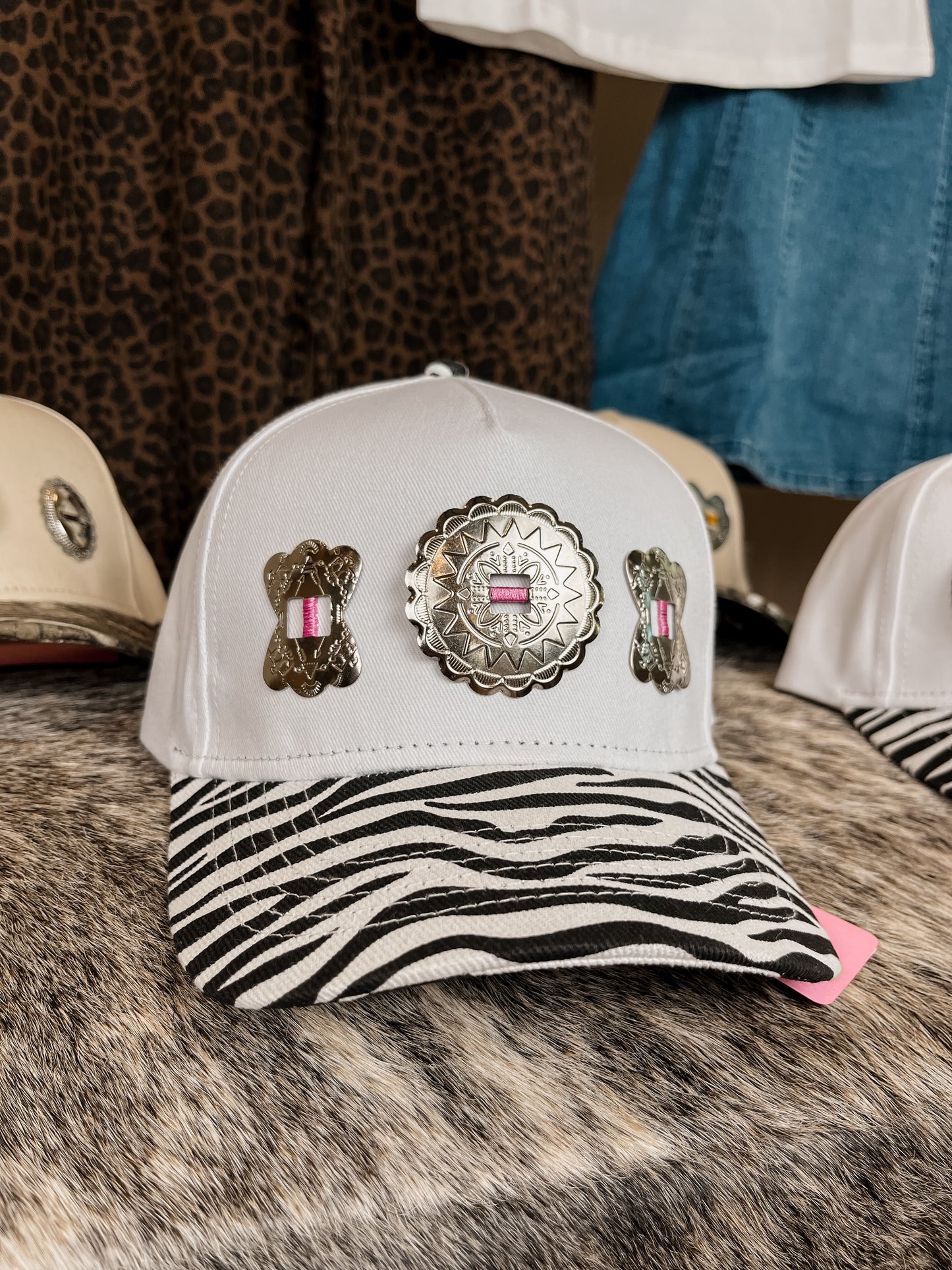 #4 Zebra Concho Hat