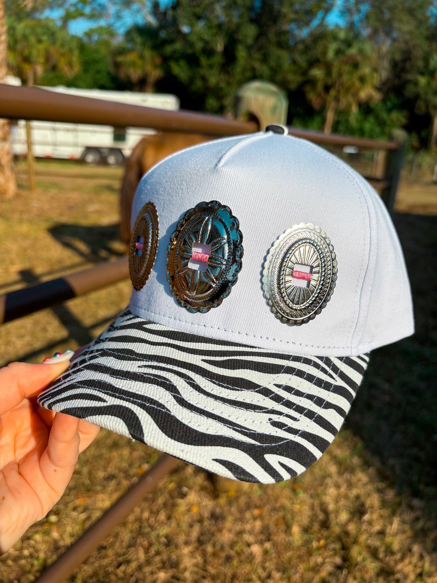 #9 Zebra Concho Hat