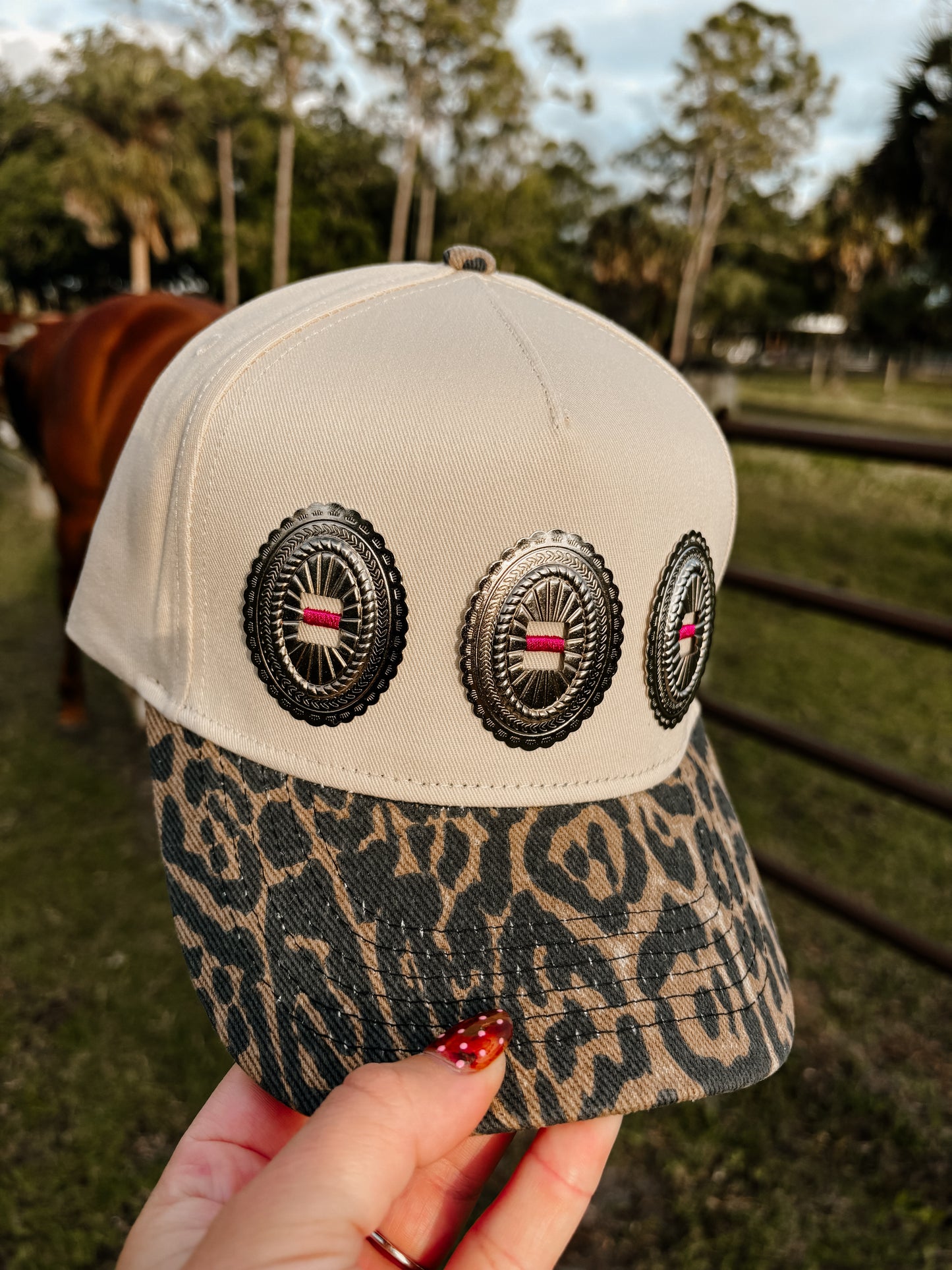 #26 Leopard Concho Hat