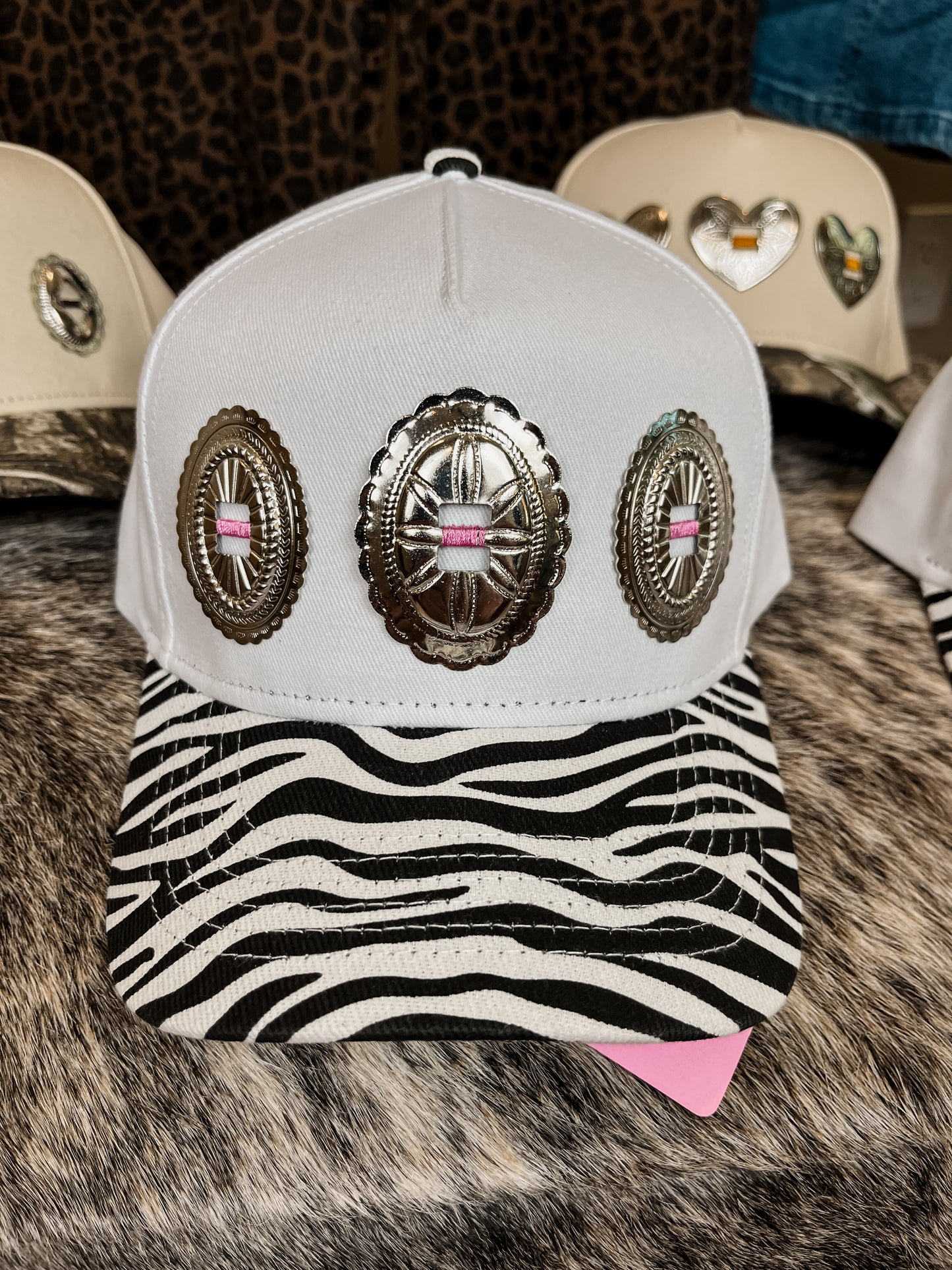 #1 Zebra Concho Hat