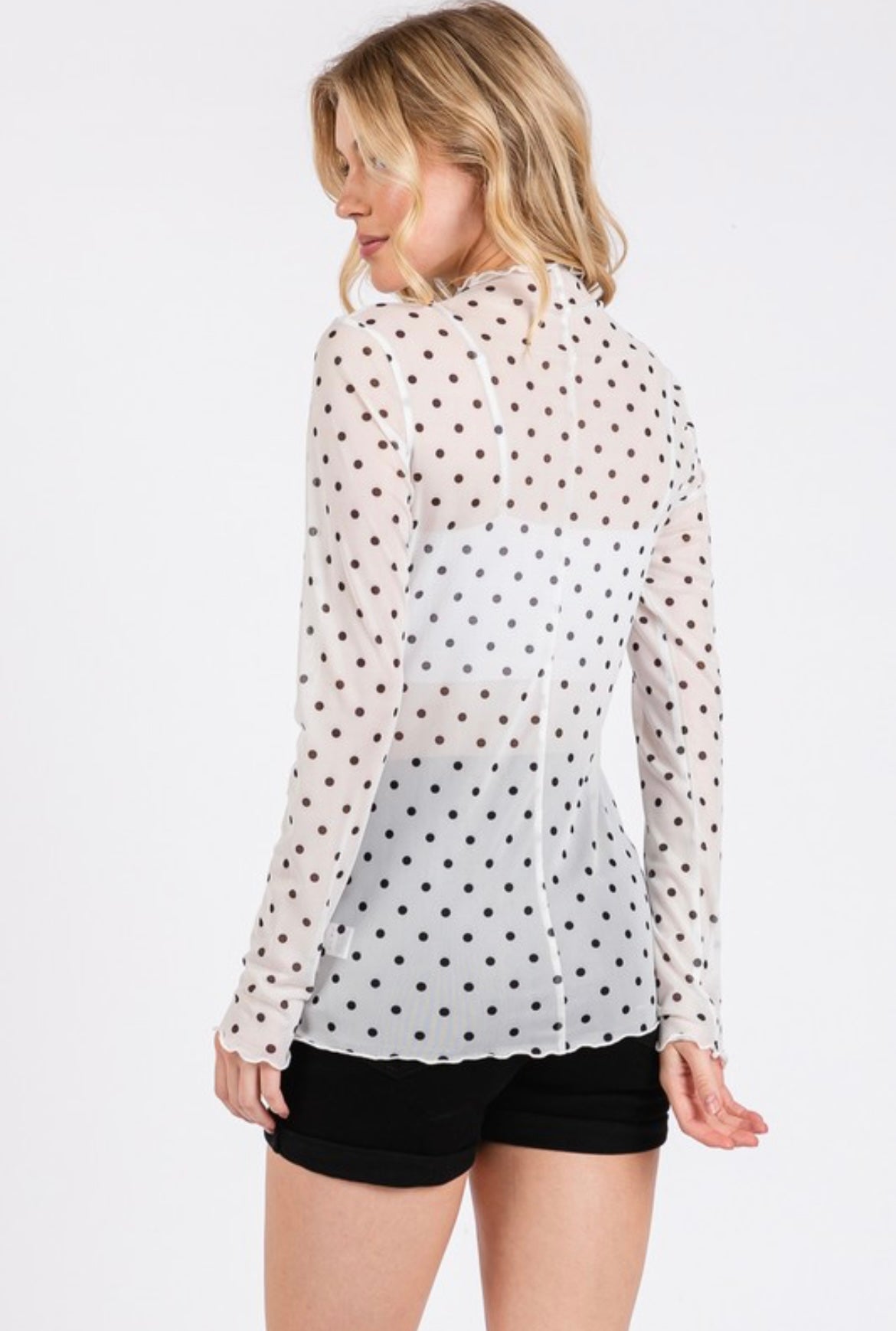 The Dottie Mesh Top