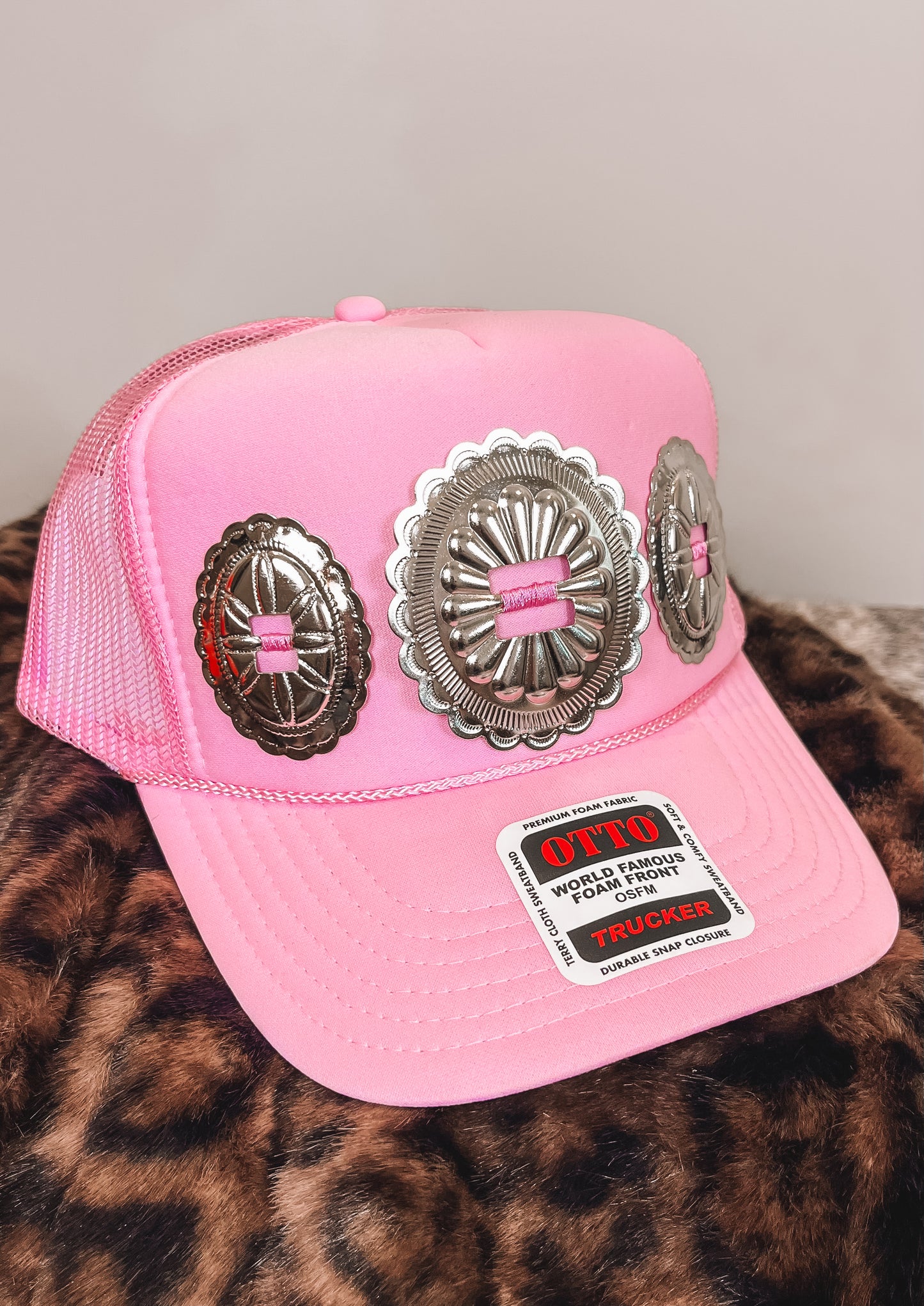 #7 Pink Concho Hat