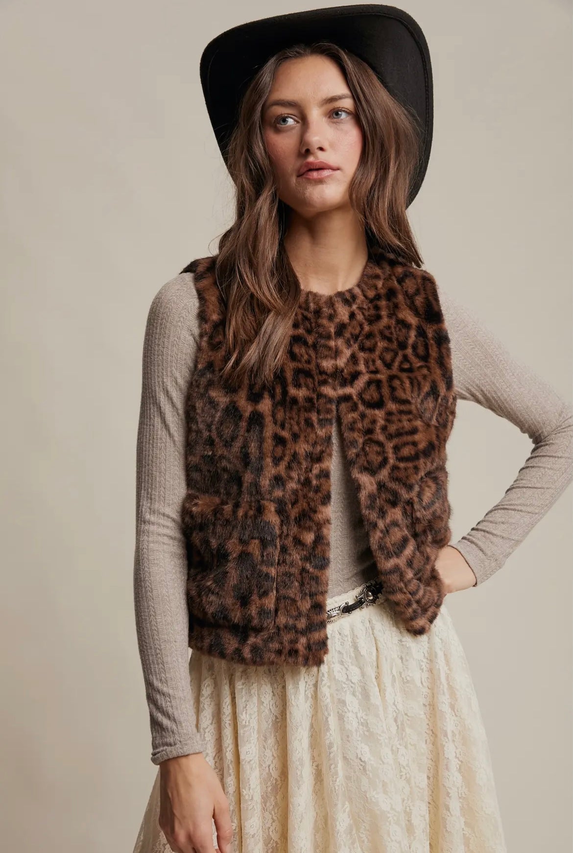 The Leopard Fur Vest