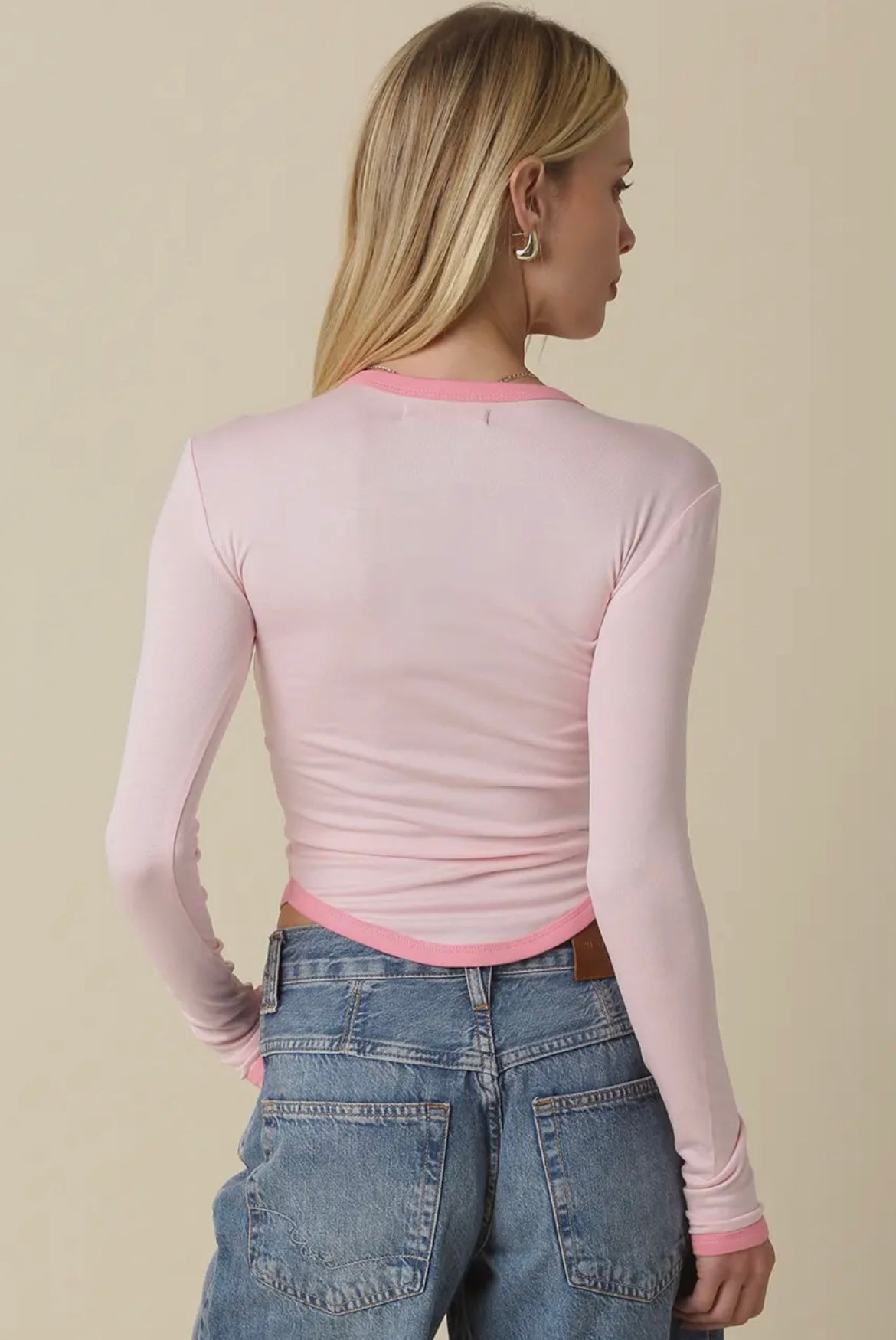 The Pink Ringer Long Sleeve