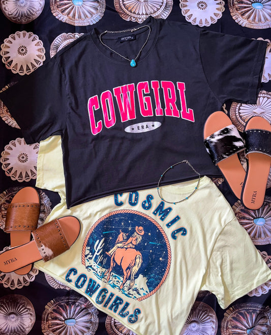 The Cowgirl Era Cropped Tee