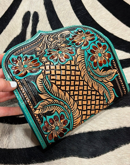 The Turquoise Floral Wallet