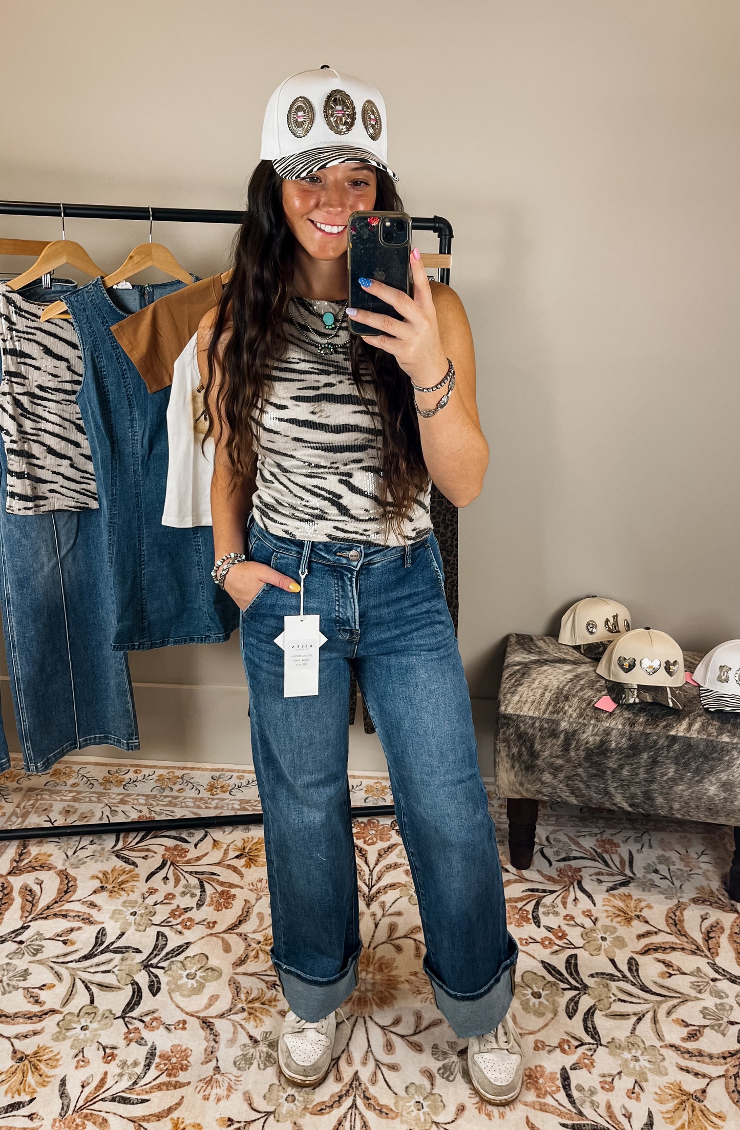 The Zebra Sequin Tank