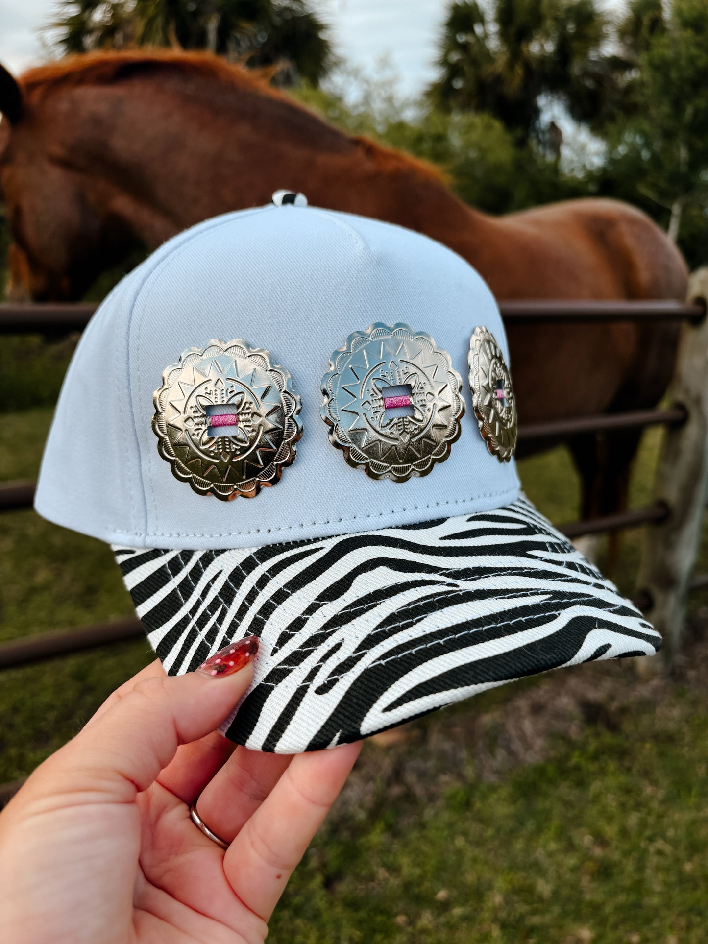 #29 Zebra Concho Hat