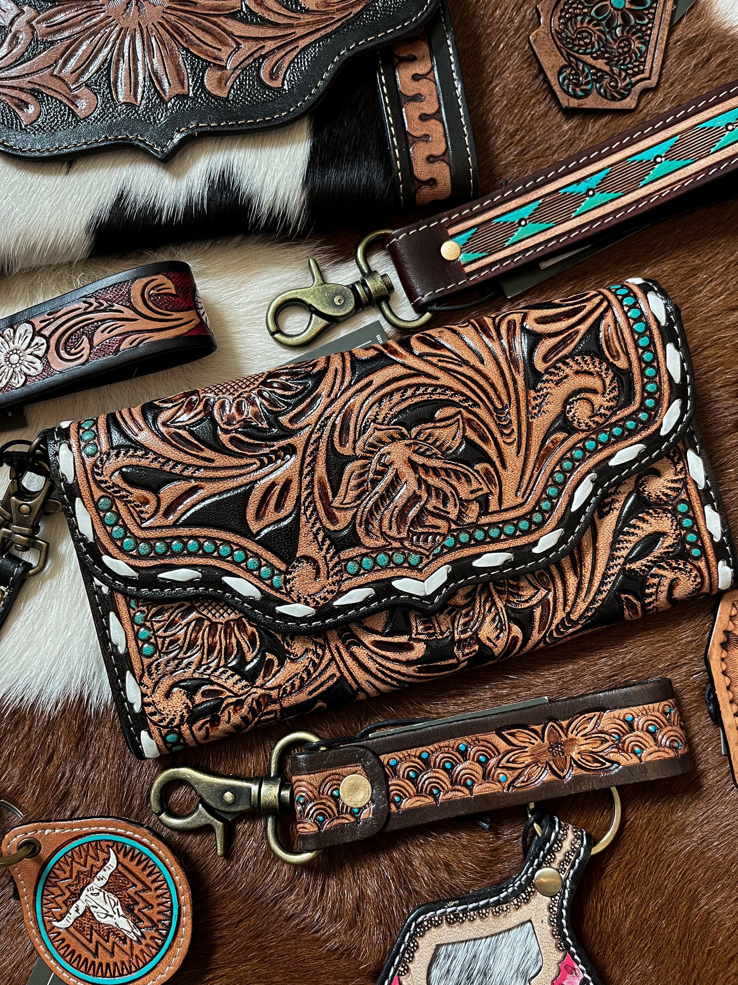 The Tooled Turquoise Wallet