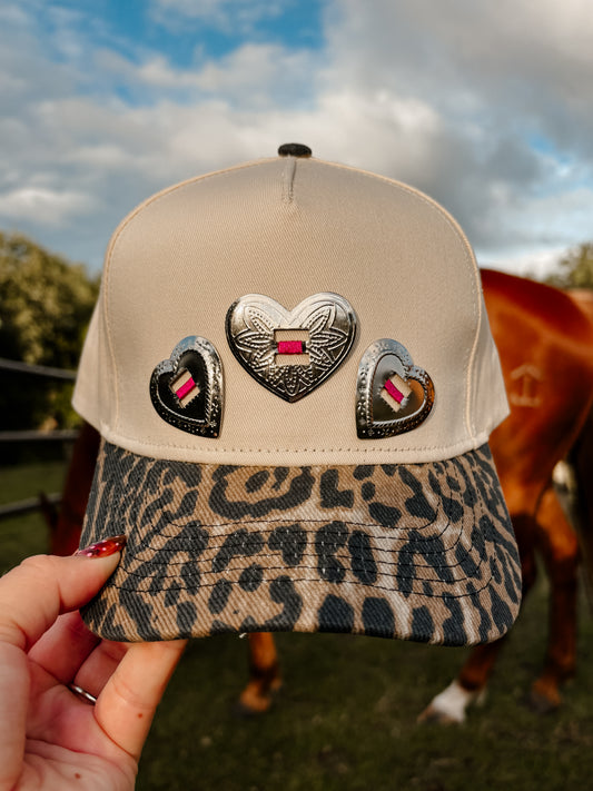 #25 Leopard Heart Hat