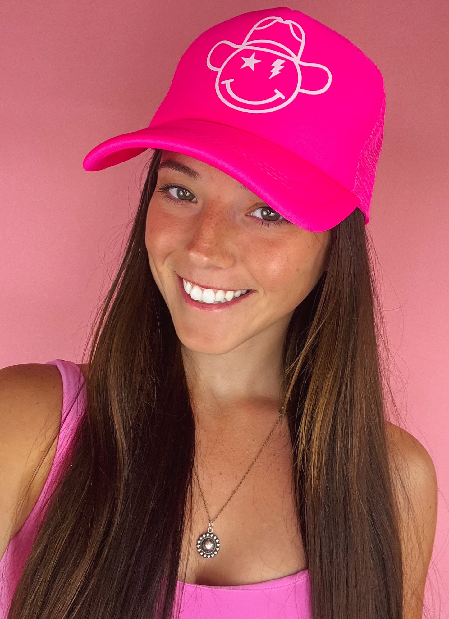 The Smiley Cowboy Trucker Hat