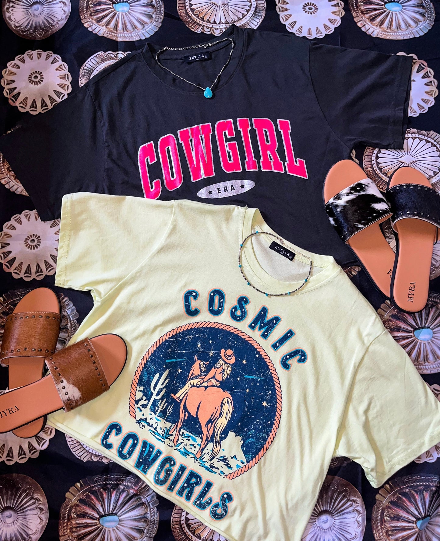 The Cosmic Cowgirl Cropped Tee